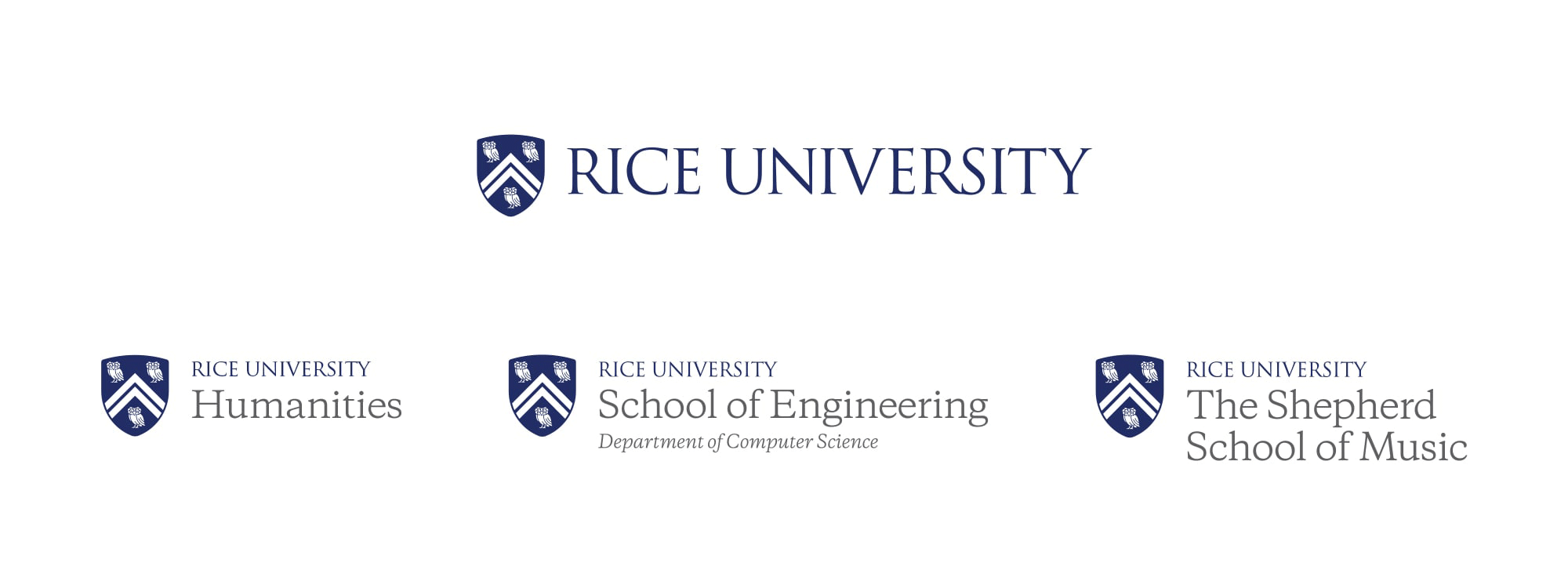 賴斯大學標志組合
